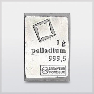 Valcambi palladium bullion 1 gram