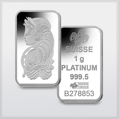 PAMP Suisse platinum 1 gram bars