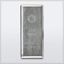 Silver (Ag) - Royal Canadian Mint - 100 troy ounce bar