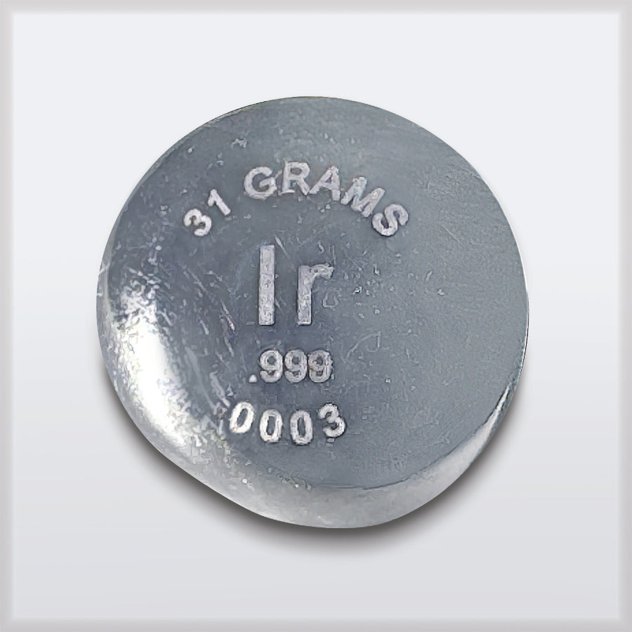 RWMM Iridium 31 gram pellet - front