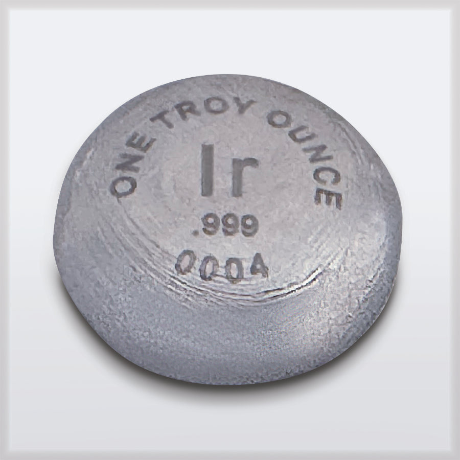 RWMM Iridium one troy ounce pellet - front