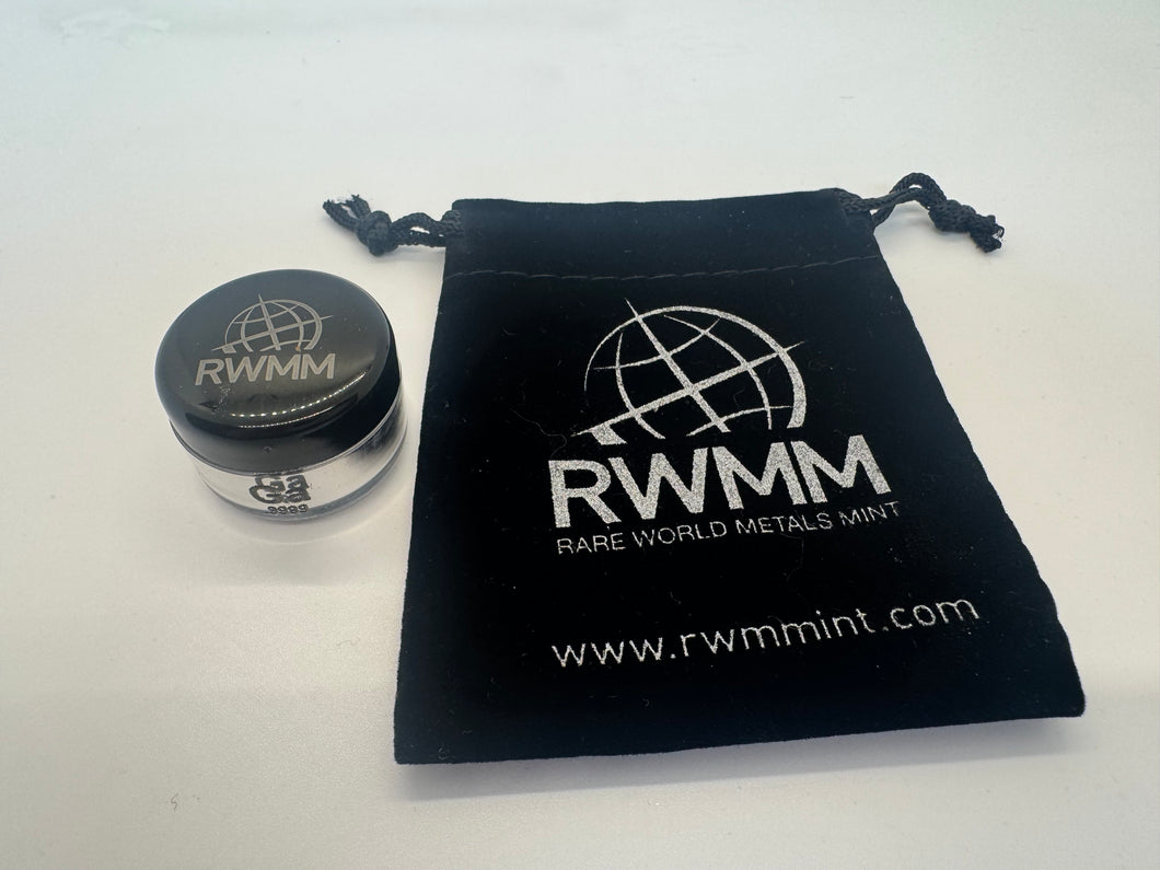 RWMM gallium jar with velvet bag