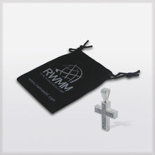 Meteorite (Uruacu) Cross in Sterling Silver