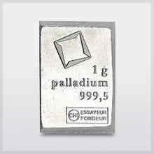 Valcambi palladium bullion 1 gram