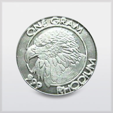 Cohen mint 1 gram rhodium coin - reverse